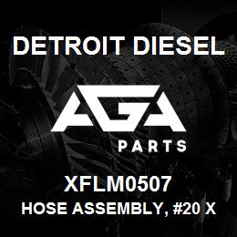 XFLM0507 Detroit Diesel Hose Assembly, #20 X 55.20 L. L&M | AGA Parts