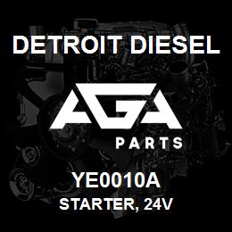YE0010A Detroit Diesel Starter, 24V | AGA Parts