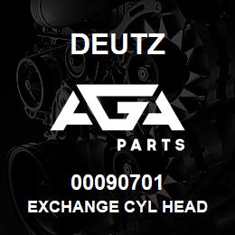 00090701 Deutz EXCHANGE CYL HEAD | AGA Parts