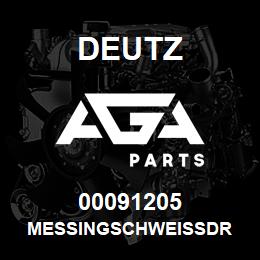 00091205 Deutz MESSINGSCHWEISSDR | AGA Parts