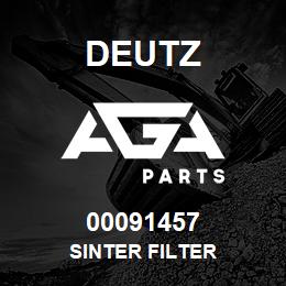 00091457 Deutz SINTER FILTER | AGA Parts