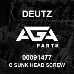 00091477 Deutz C SUNK HEAD SCREW | AGA Parts