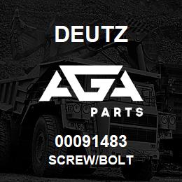 00091483 Deutz SCREW/BOLT | AGA Parts