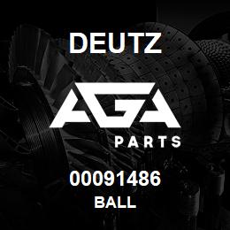 00091486 Deutz BALL | AGA Parts