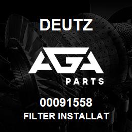 00091558 Deutz FILTER INSTALLAT | AGA Parts