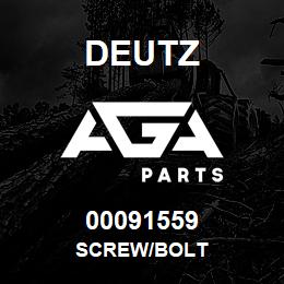 00091559 Deutz SCREW/BOLT | AGA Parts