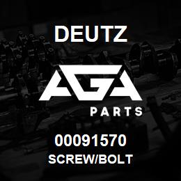 00091570 Deutz SCREW/BOLT | AGA Parts