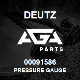 00091586 Deutz PRESSURE GAUGE | AGA Parts