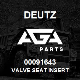 00091643 Deutz VALVE SEAT INSERT | AGA Parts