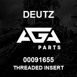 00091655 Deutz THREADED INSERT | AGA Parts