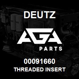 00091660 Deutz THREADED INSERT | AGA Parts