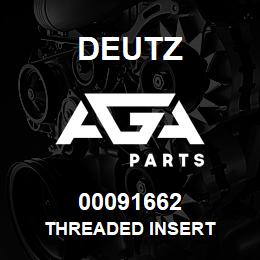 00091662 Deutz THREADED INSERT | AGA Parts