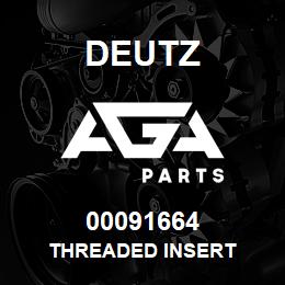 00091664 Deutz THREADED INSERT | AGA Parts