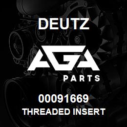 00091669 Deutz THREADED INSERT | AGA Parts