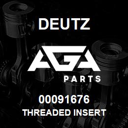 00091676 Deutz THREADED INSERT | AGA Parts