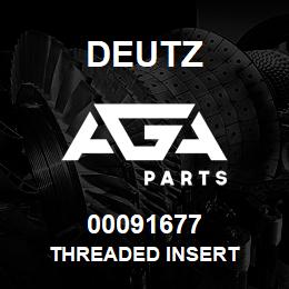 00091677 Deutz THREADED INSERT | AGA Parts