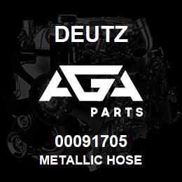 00091705 Deutz METALLIC HOSE | AGA Parts