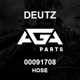 00091708 Deutz HOSE | AGA Parts