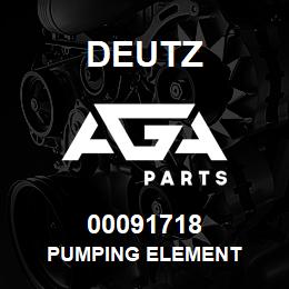 00091718 Deutz PUMPING ELEMENT | AGA Parts
