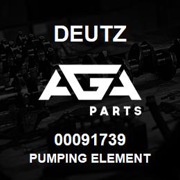 00091739 Deutz PUMPING ELEMENT | AGA Parts
