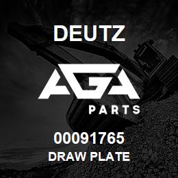00091765 Deutz DRAW PLATE | AGA Parts