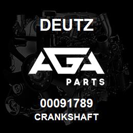 00091789 Deutz CRANKSHAFT | AGA Parts