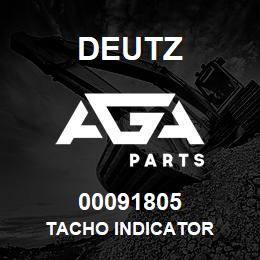 00091805 Deutz TACHO INDICATOR | AGA Parts