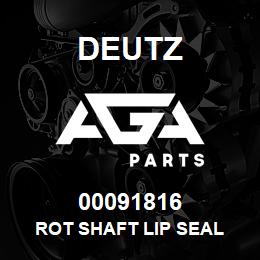 00091816 Deutz ROT SHAFT LIP SEAL | AGA Parts