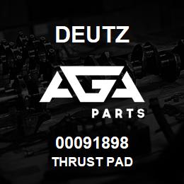 00091898 Deutz THRUST PAD | AGA Parts