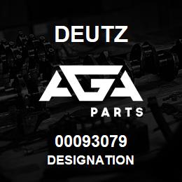 00093079 Deutz DESIGNATION | AGA Parts