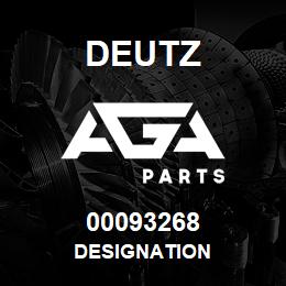 00093268 Deutz DESIGNATION | AGA Parts
