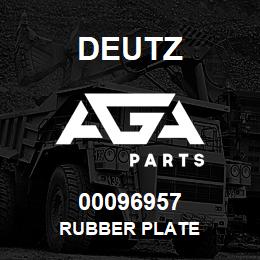 00096957 Deutz RUBBER PLATE | AGA Parts