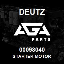 00098040 Deutz STARTER MOTOR | AGA Parts