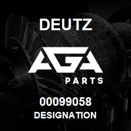 00099058 Deutz DESIGNATION | AGA Parts
