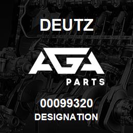 00099320 Deutz DESIGNATION | AGA Parts