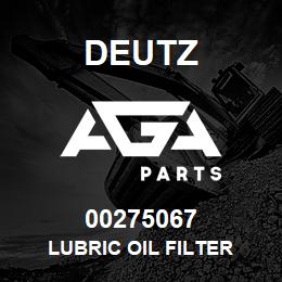 00275067 Deutz LUBRIC OIL FILTER | AGA Parts