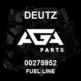 00275952 Deutz FUEL LINE | AGA Parts