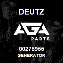 00275955 Deutz GENERATOR | AGA Parts