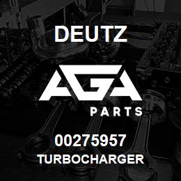 00275957 Deutz TURBOCHARGER | AGA Parts