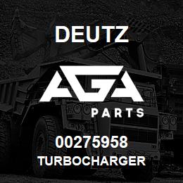 00275958 Deutz TURBOCHARGER | AGA Parts