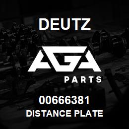 00666381 Deutz DISTANCE PLATE | AGA Parts