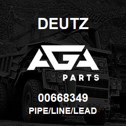 00668349 Deutz PIPE/LINE/LEAD | AGA Parts