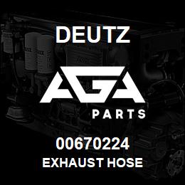 00670224 Deutz EXHAUST HOSE | AGA Parts