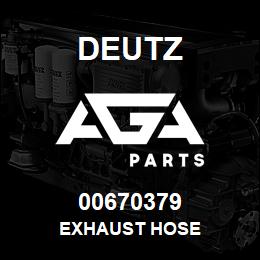 00670379 Deutz EXHAUST HOSE | AGA Parts