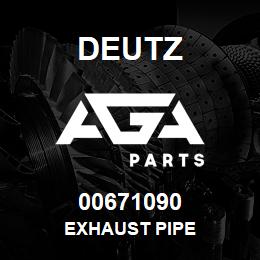 00671090 Deutz EXHAUST PIPE | AGA Parts