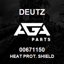 00671150 Deutz HEAT PROT. SHIELD | AGA Parts
