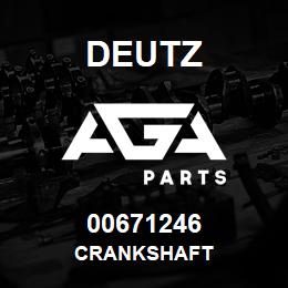 00671246 Deutz CRANKSHAFT | AGA Parts