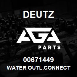 00671449 Deutz WATER OUTL.CONNECT | AGA Parts
