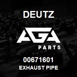 00671601 Deutz EXHAUST PIPE | AGA Parts