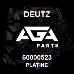 60000523 Deutz PLATINE | AGA Parts